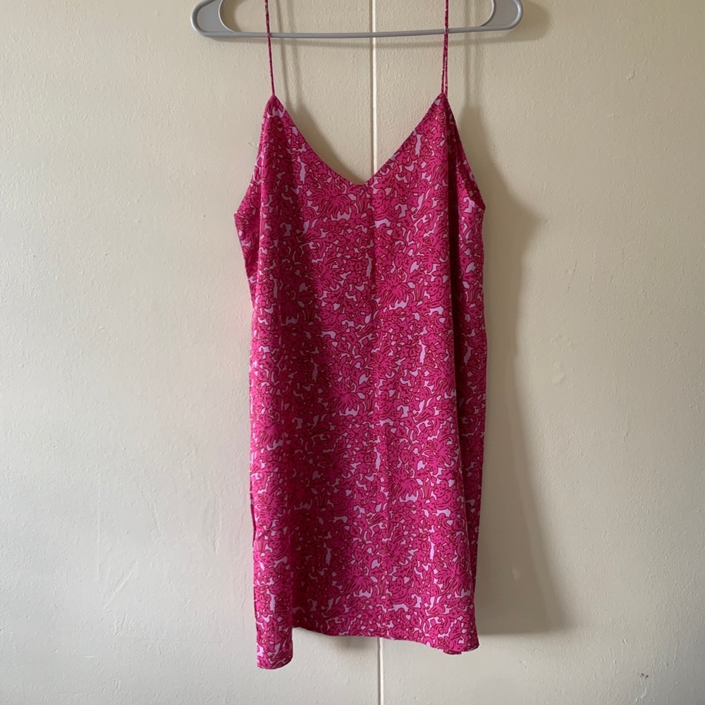 Acacia Pink Batik Flores Dress